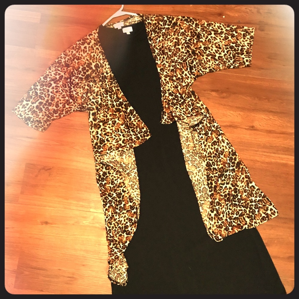 Leopard print Shirley and Black Maria